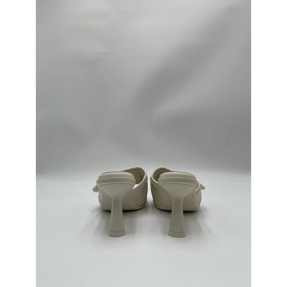 Dior Dio(r)evolution Cannage heeled sandals White quilted leather Size 36.5 - Picture 4 of 6